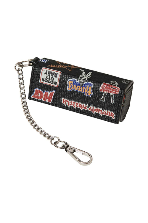 HYSTERIC GLAMOUR ヒステリックグラマー 01263QG06 ROCK CITY柄 リップケース BLACK 正規通販 レディース メンズ