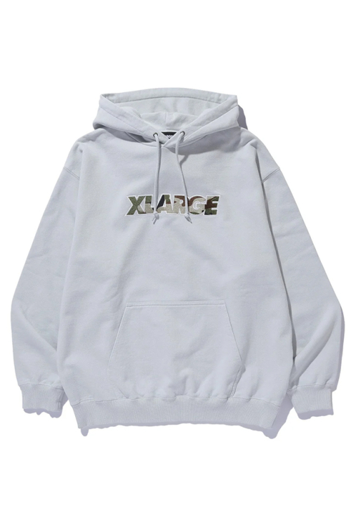 XLARGE エクストララージ 101263012003 STANDARD LOGO HOODED SWEATSHIRT パーカー GRAY 正規通販 メンズ レディース