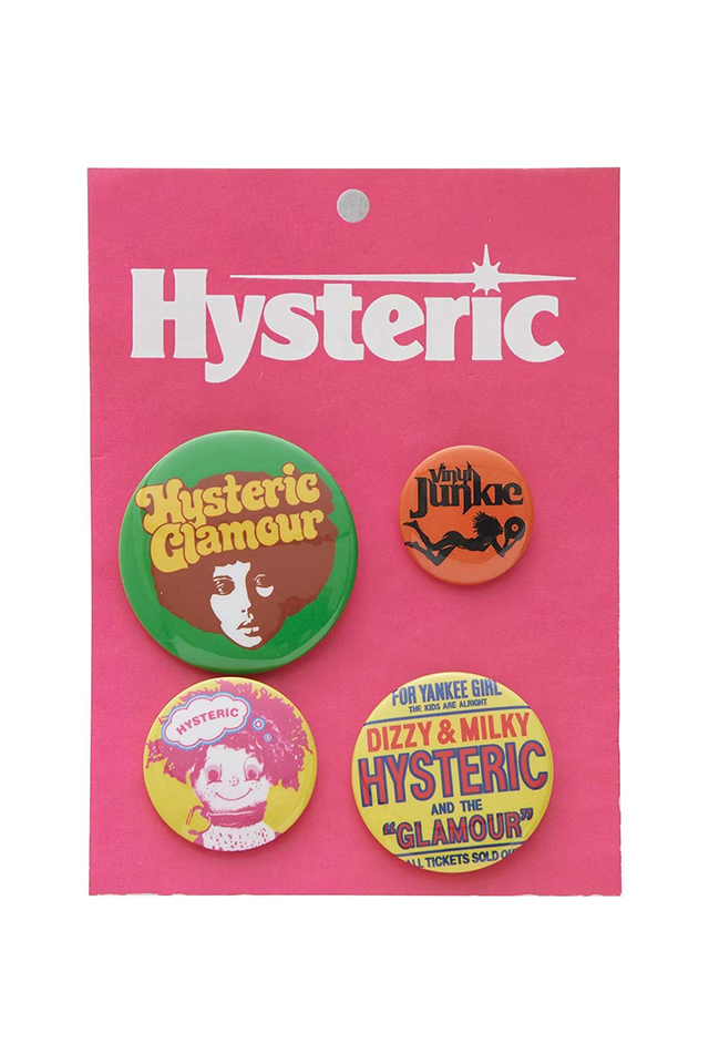HYSTERIC GLAMOUR ヒステリックグラマー 01263QG14 缶バッジセット MULTI 正規通販 レディース メンズ