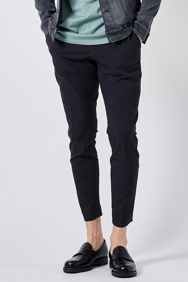 junhashimoto ジュンハシモト 1072310007 NEO EASY TUCK PANTS ネオイージータックパンツ BLACK 正規通販 メンズ