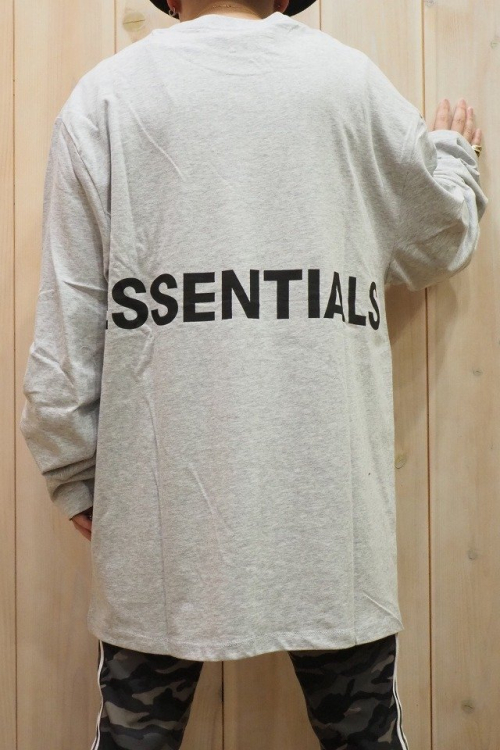 メンズ FOG ESSENTIALS エフオージー エッセンシャルズ Boxy Long Sleeve T-Shirt ボクシーロングスリーブTシャツ [GRAY] 正規通販