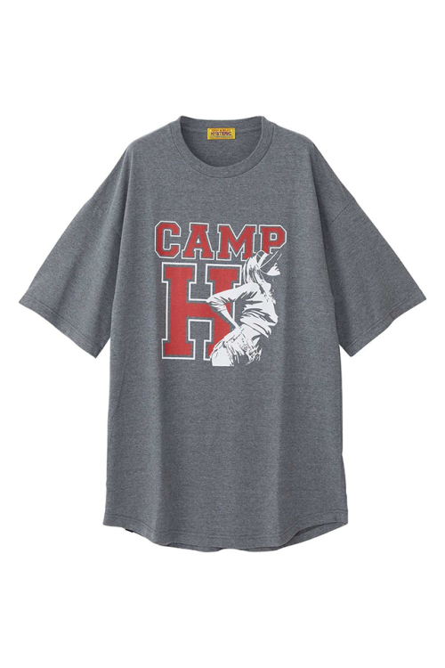HYSTERIC GLAMOUR ヒステリックグラマー 01261CO05 CAMP H ワンピース TOP GRAY 正規通販 レディース