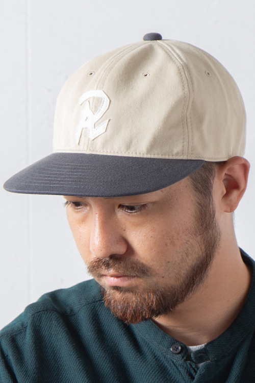 RACAL ラカル RL-23-1275 Cotton Twill Old B.B Cap "R" ベースボールキャップ BEIGE × CHACOAL 正規通販 メンズ レディース