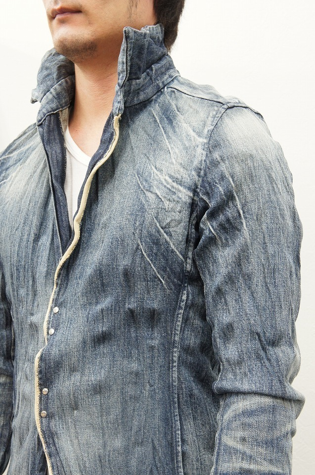 定価5万junhashimoto WRINKLE HOOK DENIM シャツ2