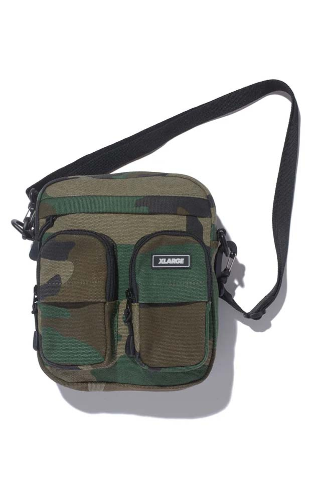 XLARGE エクストララージ 101261053002 CANVAS TACTICAL SHOULDER BAG ショルダーバッグ CAMO 正規通販 メンズ レディース