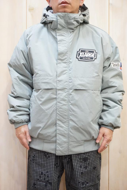 XLARGE エクストララージ 101223021005 NYLON PUFFER JACKET XLARGE ナイロンパファージャケット GRAY 正規通販 メンズ レディース