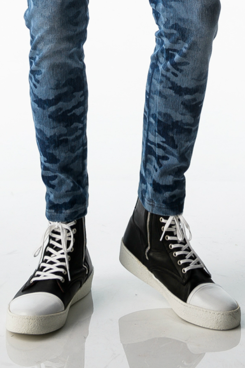 RESOUND CLOTHING リサウンドクロージング RC-BASIC-KICK1 GUNS ハイカットブーツスニーカー BLACK 正規通販 メンズ 2023年12月25日入荷予定
