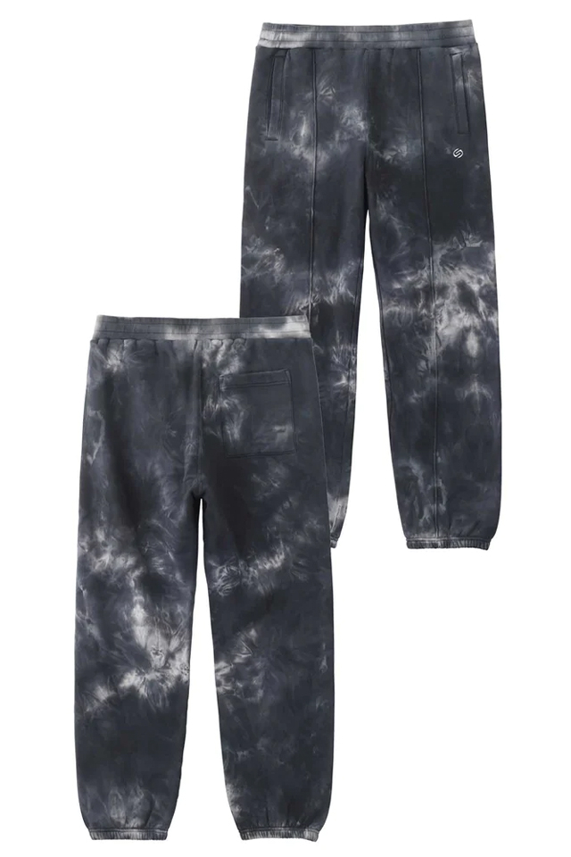 SILAS サイラス 110233031004 TIE-DYE SWEAT PANTS SILAS タイダイスウェットパンツ BLACK 正規通販 メンズ