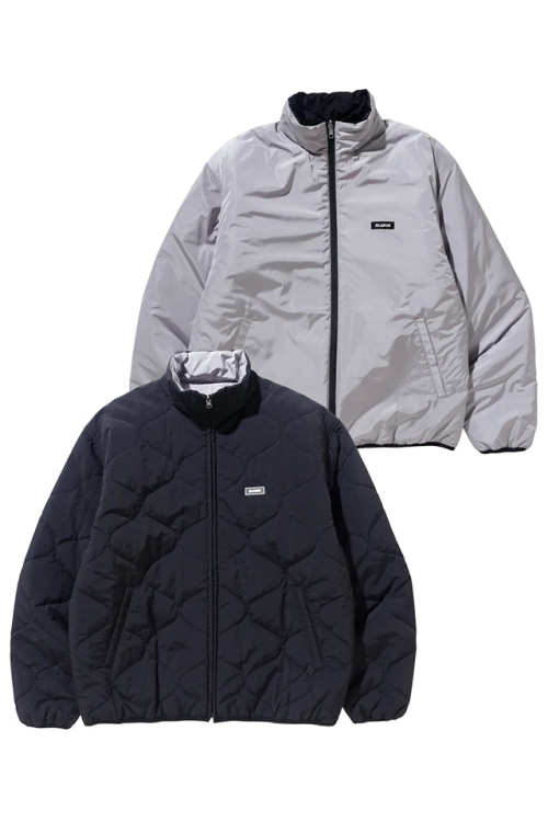 XLARGE エクストララージ 101233021003 REVERSIBLE QUILTED JACKET XLARGE リバーシブルジャケット BLACK 正規通販 メンズ レディース