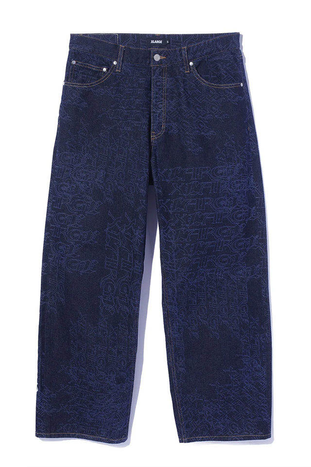 XLARGE エクストララージ 101263031011 EMB DENIM PANTS デニムパンツ INDIGO 正規通販 メンズ レディース