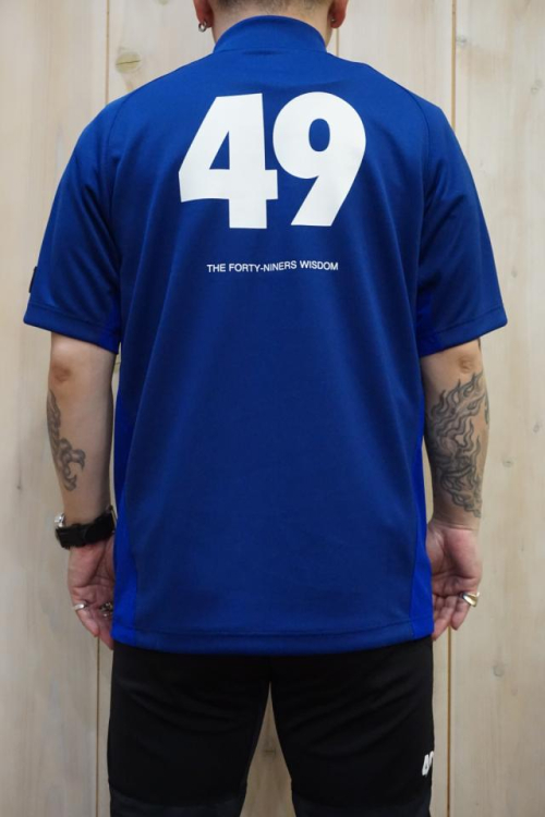 TFW49 ティーエフダブリューフォーティーナイン T102220013 MOCKNECK SIDE MESH T モックネック サイドメッシュTシャツ BLUE 正規通販 メンズ ゴルフ