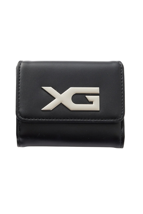 X-girl エックスガール 105254054006 XG EMBLEM BUCKLE FAUX LEATHER MINI WALLET 財布 BLACK 正規通販 レディース