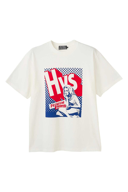HYSTERIC GLAMOUR ヒステリックグラマー 02261CT17 HYS SURF PREMIUM QUALITY Tシャツ WHITE 正規通販 メンズ