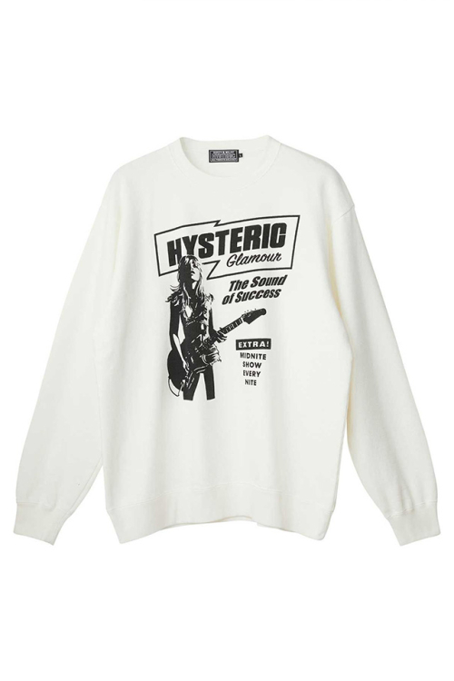 HYSTERIC GLAMOUR ヒステリックグラマー 02263CL12 HG SOUND OF SUCCESS Tシャツ WHITE 正規通販 メンズ
