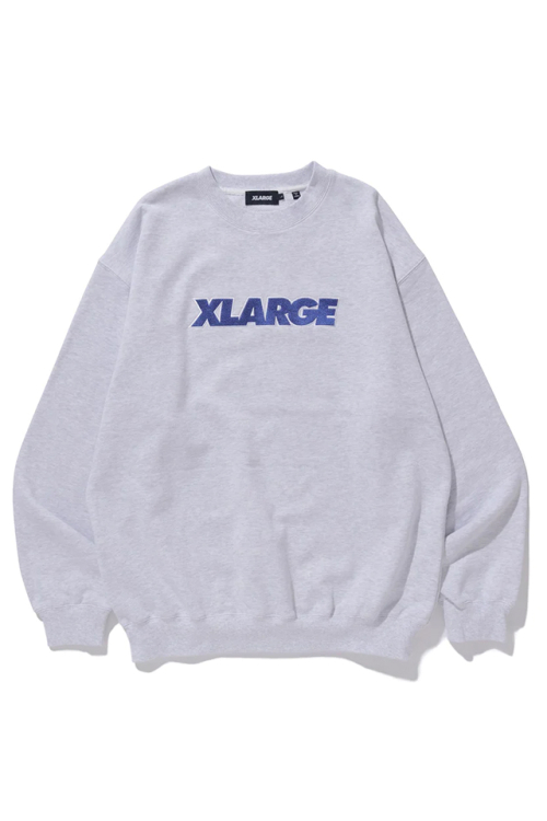 XLARGE エクストララージ 101231012013 STANDARD LOGO CREWNECK SWEAT XLARGE クルーネックスウェット ASH 正規通販 メンズ レディース