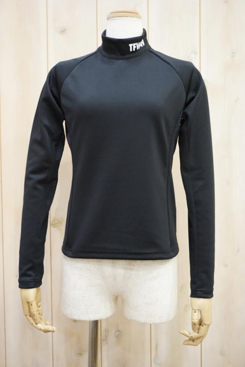 TFW49 ティーエフダブリューフォーティーナイン TL10222001 SLEEVE MESH MOCK NECK T モックネックTシャツ BLACK 正規通販 ゴルフ レディース