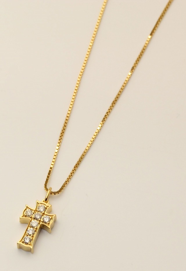 IVXLCDM アイブイエックスエルシーディーエムIVX-P940 VII CROSS PENDANT [GD/Dia] 【公式通販】【ネックレス】【ペンダント】