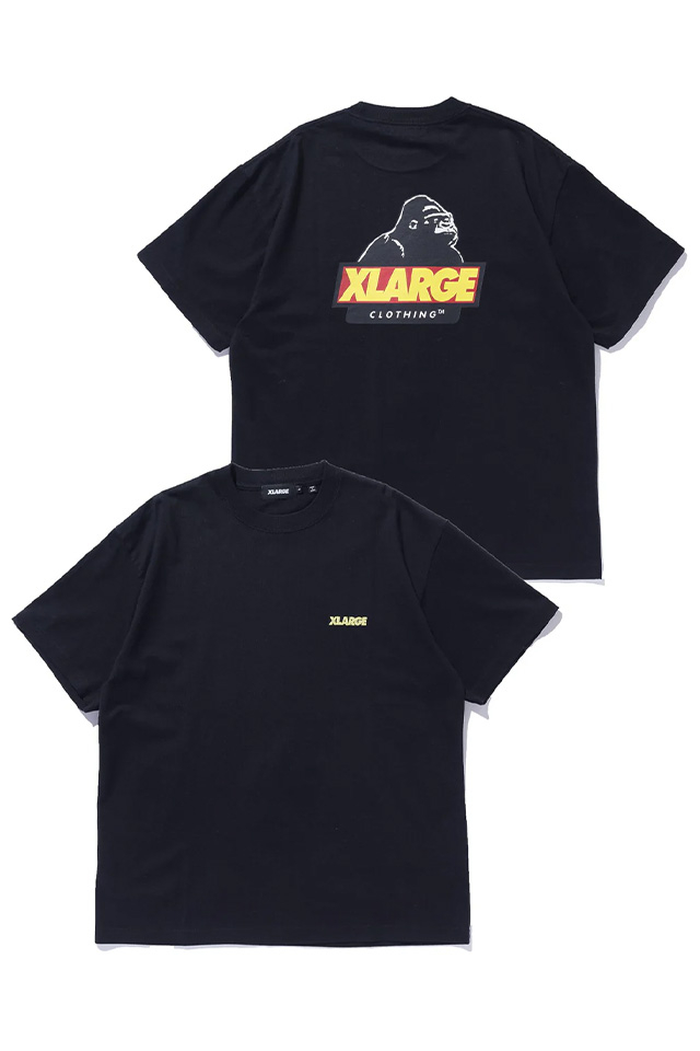XLARGE エクストララージ 101262011039 SLANTED OG S/S TEE Tシャツ BLACK 正規通販 メンズ レディース