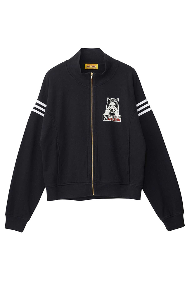HYSTERIC GLAMOUR ヒステリックグラマー 01263CJ01 SEE NO EVIL ジャンパー BLACK 正規通販 レディース