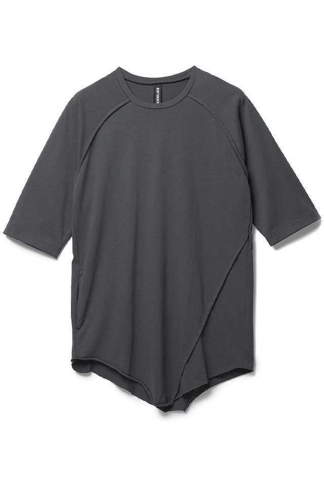 RIPVANWINKLE リップヴァンウィンクル RW-635 SOLID BASEBALL-T ソリッドベースボールTシャツ OSMIUM GRAY 正規通販 メンズ