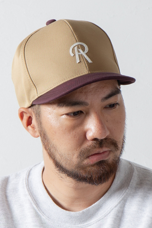 RACAL RL-22-1258 Adjusterble Umpire Cap アンパイアキャップ BEIGE × BURGUNDY 正規通販 メンズ