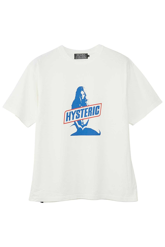 HYSTERIC GLAMOUR ヒステリックグラマー 02231CT27 SATISFACTION Tシャツ WHITE 正規通販 メンズ