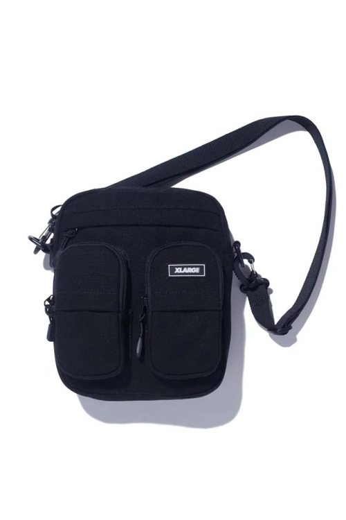 XLARGE エクストララージ 101261053002 CANVAS TACTICAL SHOULDER BAG ショルダーバッグ BLACK 正規通販 メンズ レディース