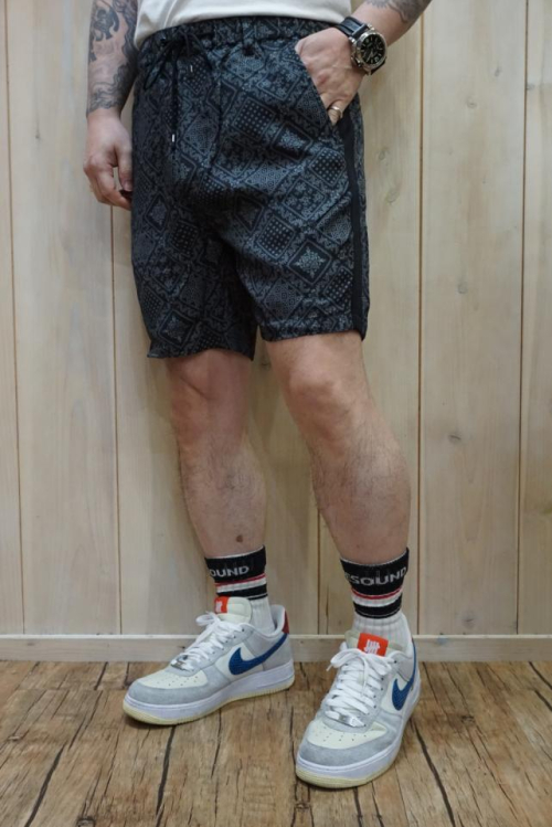 TFW49 ティーエフダブリューフォーティーナイン T072310015 TFW49 × REYN SPOONER BANDANA SHORTS レインスプーナーコラボショーツ BLACK 正規通販 メンズ ゴルフ