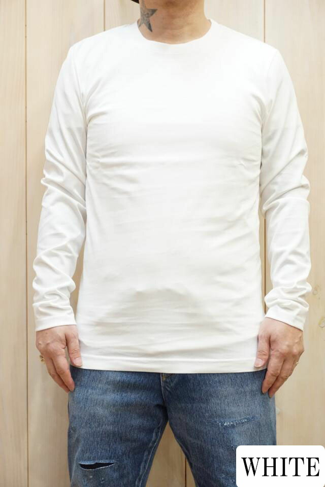 junhashimoto ジュンハシモト 1100000025 101SERIBU C L/S 101セリブクルーネックロングスリーブTシャツ WHITE 正規通販 メンズ 2024年8月31日入荷予定