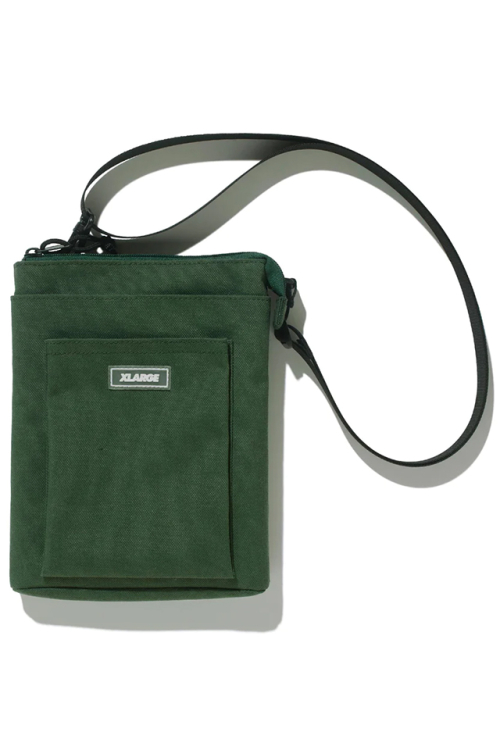 XLARGE エクストララージ 101231053009 RUBBER PATCHED SHOULDER BAG XLARGE ショルダーバッグ OLIVE 正規通販 メンズ レディース