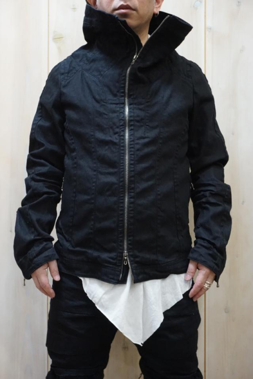 JULIUS ユリウス 777BLM21-BK VOLCANO NECK BLOUSON ボルケーノネックブルゾン BLACK 正規通販 メンズ