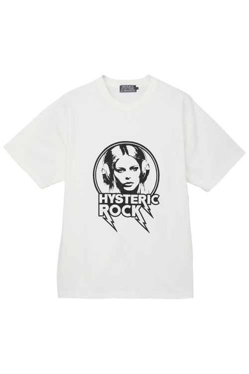 HYSTERIC GLAMOUR ヒステリックグラマー 02241CT10 HYSTERIC ROCK Tシャツ WHITE 正規通販 メンズ