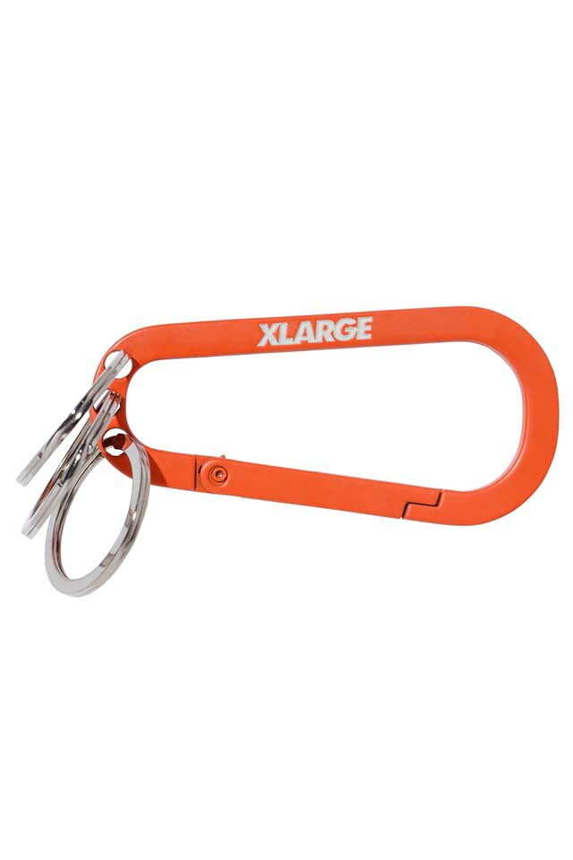 XLARGE エクストララージ 101221054002 STANDARD LOGO KEYRING CARABINER XLARGE キーリングカラビナ ORANGE 正規通販 メンズ レディース