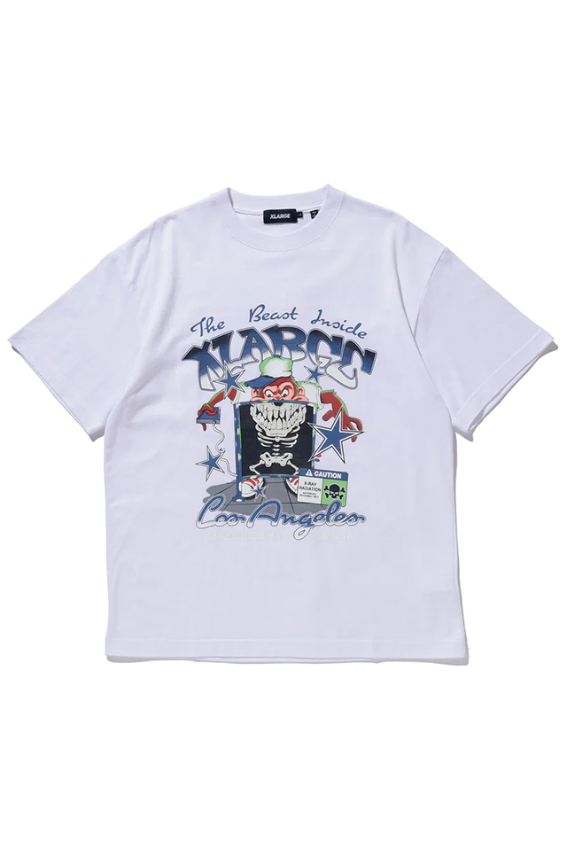 XLARGE エクストララージ 101232011036 THE BEAST INSIDE S/S TEE XLARGE Tシャツ WHITE 正規通販 メンズ レディース