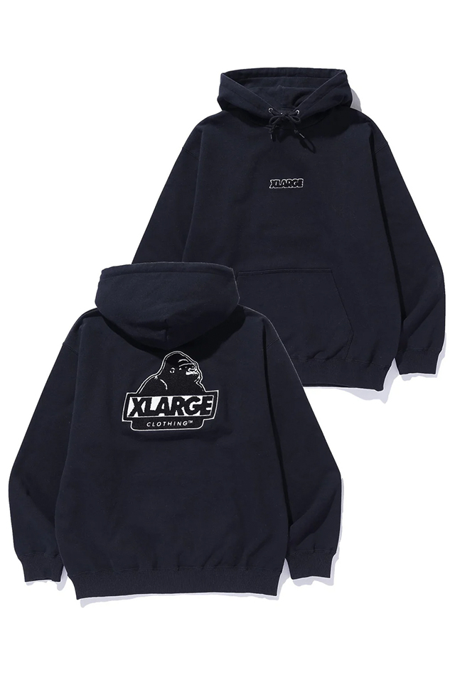 XLARGE エクストララージ 101253012003 SLANTED OG HOODED SWEATSHIRT パーカー BLACK 正規通販 メンズ レディース