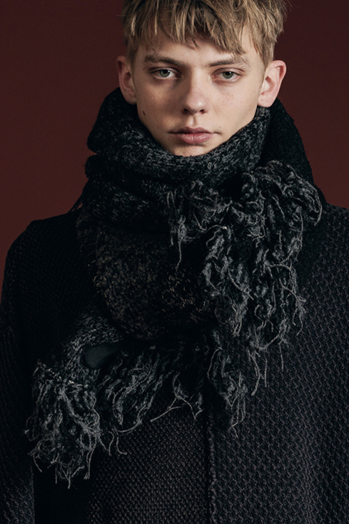 The Viridi-anne ザ ヴィリジアン VI-3678-09 GRUNGE MUFFLER グランジマフラー BLACK 正規通販 メンズ