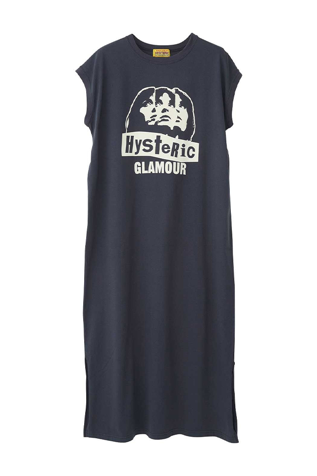 HYSTERIC GLAMOUR ヒステリックグラマー 01261CO03 MULTI WOMAN ワンピース BLACK 正規通販 レディース