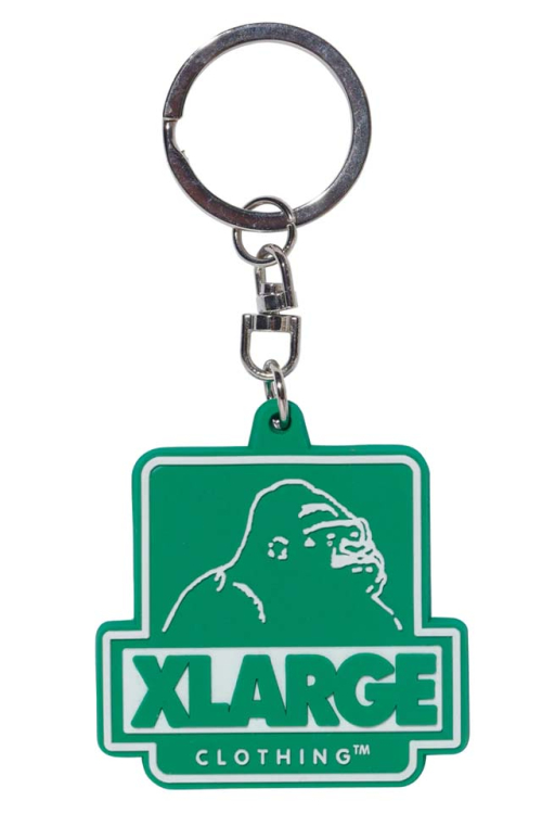 XLARGE エクストララージ 101221054001 OG RUBBER KEYHOLDER XLARGE ラバーキーホルダー GREEN 正規通販 メンズ レディース