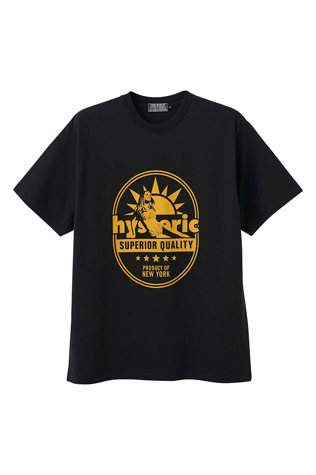 HYSTERIC GLAMOUR ヒステリックグラマー 02261CT38 SUPERIOR QUALITY Tシャツ BLACK 正規通販 メンズ