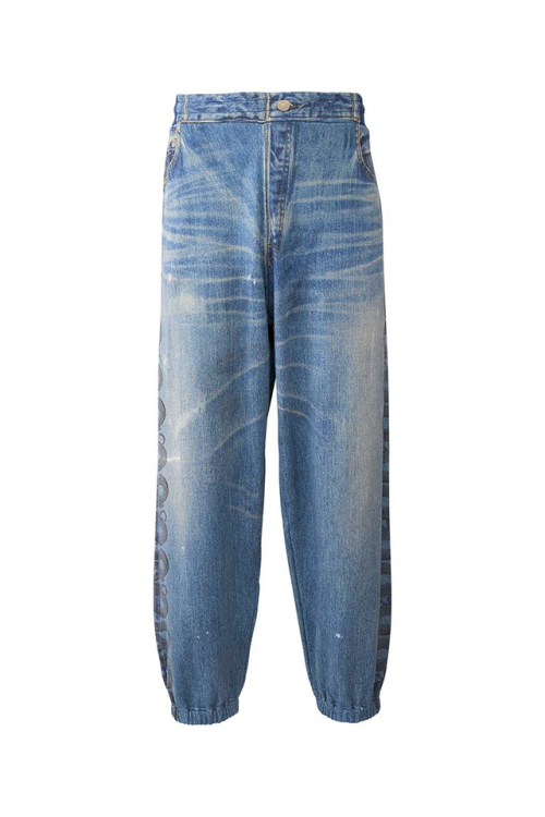 HYSTERIC GLAMOUR ヒステリックグラマー 02253CP04 SNAKE LOOP スウェットパンツ DARK INDIGO BLUE 正規通販 メンズ