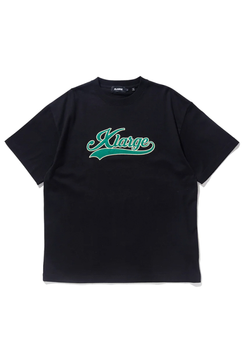 XLARGE エクストララージ 101232011031 VARSITY LOGO S/S TEE XLARGE Tシャツ BLACK 正規通販 メンズ レディース