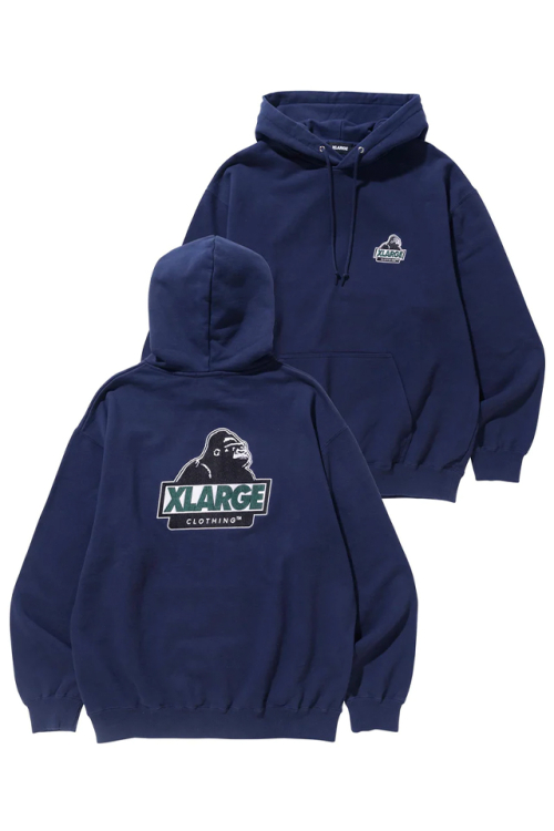 XLARGE エクストララージ 101231012012 SLANTED OG PULLOVER HOODED SWEAT XLARGE パーカー NAVY 正規通販 メンズ レディース