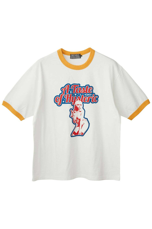 HYSTERIC GLAMOUR ヒステリックグラマー 02232CT08 TASTE OF HYSTERIC Tシャツ WHITE 正規通販 メンズ
