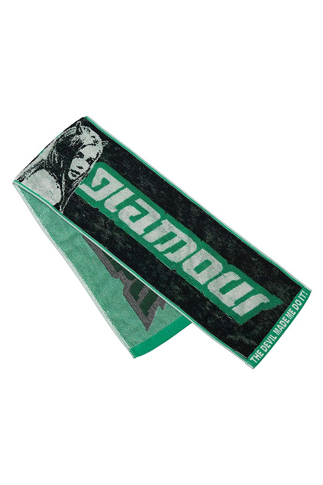 HYSTERIC GLAMOUR ヒステリックグラマー 02261QC03 EVIL WOMAN スポーツタオル BLACK 正規通販 メンズ レディース