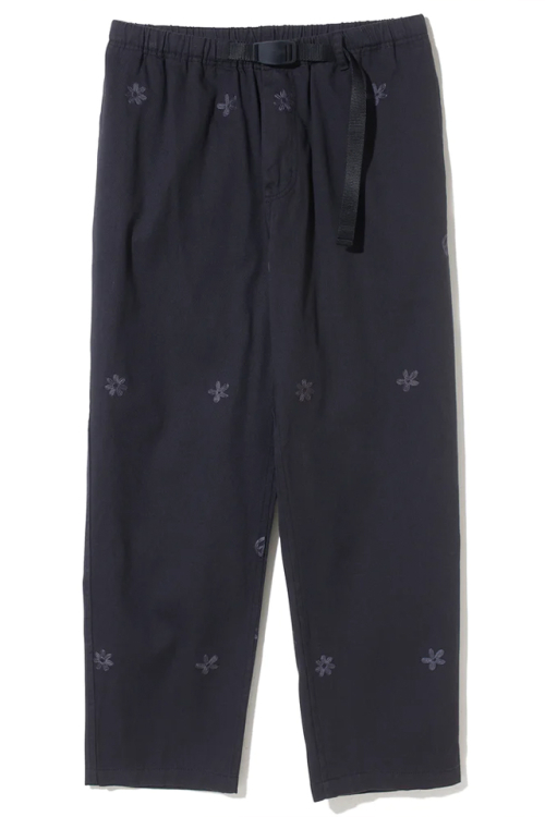 XLARGE エクストララージ 101232031004 PEACE AND FLOWER PANTS XLARGE パンツ BLACK 正規通販 メンズ レディース