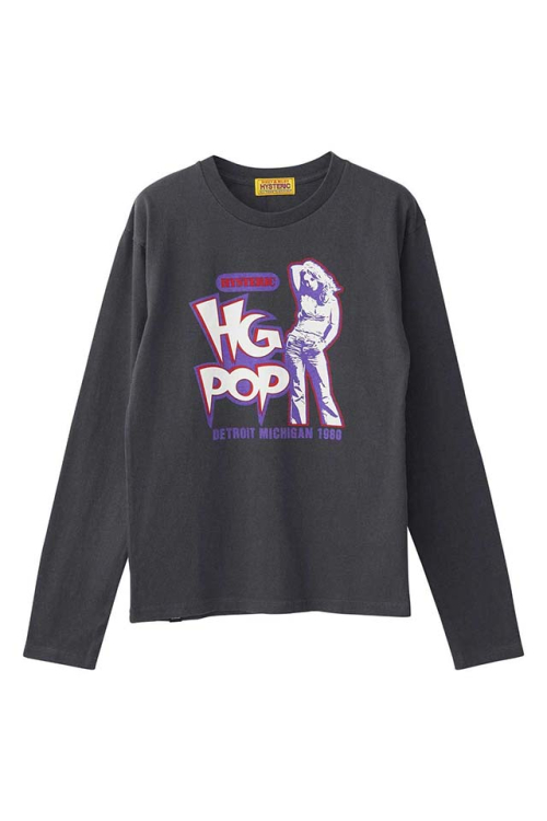 HYSTERIC GLAMOUR ヒステリックグラマー 01253CL13 HG POP Tシャツ BLACK 正規通販 レディース