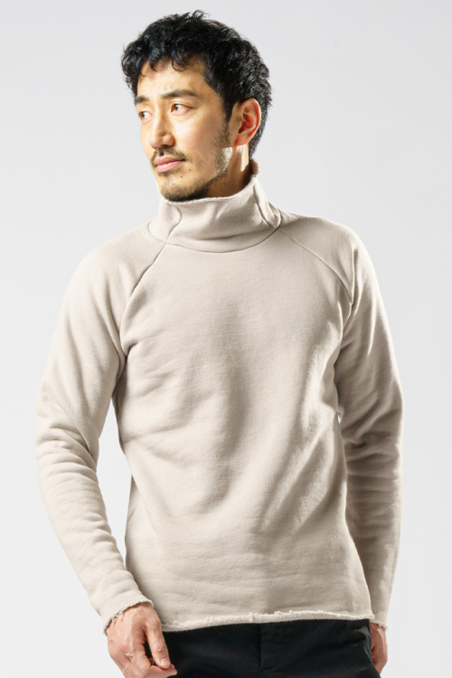 wjk 7979 cj49c heavy weight mock neck (brushed lining) バックボアモックネックカットソー ICE GRAY 正規通販 メンズ