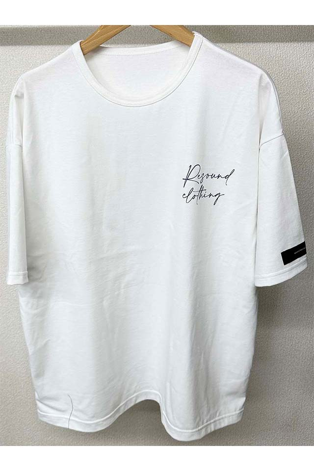 RESOUND CLOTHING リサウンドクロージング RC31-T-002 BD icon LOOSE TEE ルーズTシャツ WHITE 正規通販 メンズ