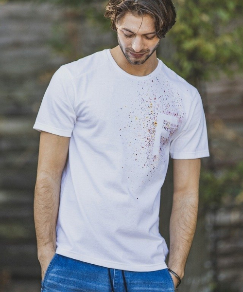 メンズ felkod フィルコッド F20S140 Drop Paint Tee ドロップペイントTシャツ [WHITE] 正規通販 トップス