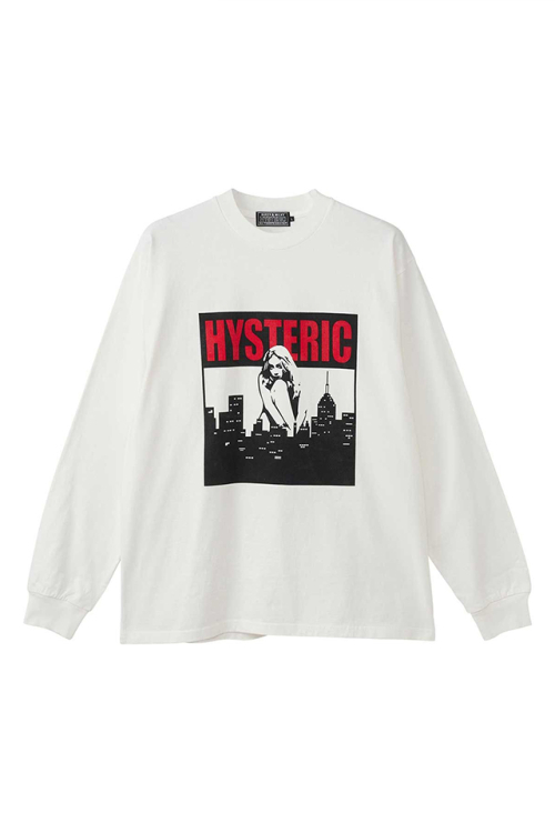 HYSTERIC GLAMOUR ヒステリックグラマー 02253CL14 HYSTERIC CITY Tシャツ WHITE 正規通販 メンズ